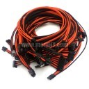 Corsair AX1200 Premium Single Braid Modular Cables Complete Set (Black/Orange)