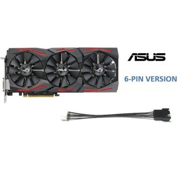ASUS GPU 6 Pin to Single 4 Pin PWM 12v Fan Deshroud Adapter Cable