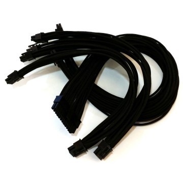 Corsair RM750 Premium Single Sleeved Modular Cable Set (Black)