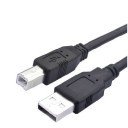 5M USB 2.0 Type A/B Male Cord Cable for Printer Scanner Modem (Black)