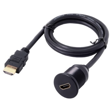 Auto HDMI 1.4 Gold Plated Extension Cable with Car Mount Kit 100cm