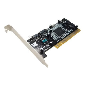 SATA 4x Internal Port Controller Card with SoftRAID Support Low Profile