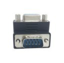COM RS232 DB9 9-Pin Female-to-Male Down-Angled Adapter Connector