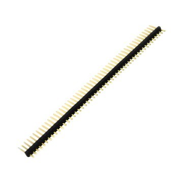 1.27mm Pitch 50 Pin Male Pin Header Black