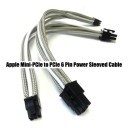 Apple Mini-PCIe to PCIe 6 Pin Video Card Power Sleeved Cable