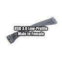 USB 3.0 20-Pin Internal Header MF Extension Cable (Low Profile Connector)