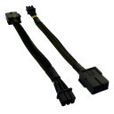 Special Mini Low Profile 8 Pin to 6 Pin PCIE Extension Cable 15cm