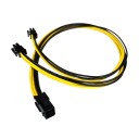 Power Supply ATX CPU EPS 4 Pin Cable Y Splitter