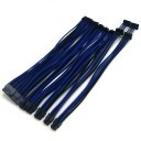 Corsair HX1000i Premium Single Sleeved Modular Cables (Black/Blue)