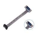 D Sub DB9 9 Pin Male to IDC FC 2.54mm 10 Pin Female Ribbon Wire Cable
