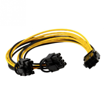 Bitcoin Mining PCI-E 6pin TO 2 PCI-E 6+2pin Splitter Cable