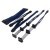 Premium Single Sleeved Modular Cables Set Black Blue for Silverstone