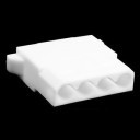 4-Pin PSU Molex Power Female Connector w/ Pins - White