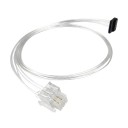 Premium Silver Wire 9 Pin to SATA Modular Cable for Super Flower Leadex