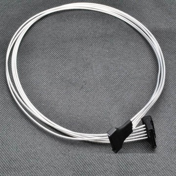 Silver Wire SATA Power Extension Cable (50cm)