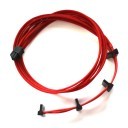 Seasonic Premium Single Sleeved 4xSATA Modular Cable (Red)