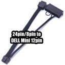 Dell C6100 L5639 L5520 24/8-Pin to Mini 12-Pin Adapter Cable (20cm)