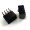 8-Pin CPU/EPS Male Header Connector - 90% Angled - Black