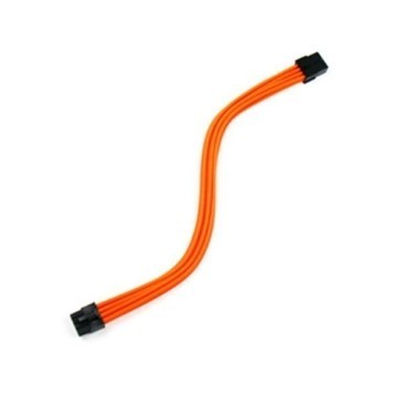 Premium Silicone Wire Single Sleeved 8 Pin CPU/EPS Power Extension Cable (Orange)
