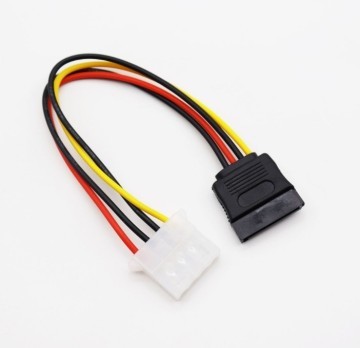 4 Pin Molex Female to 15 Pin SATA Female Power Cable Adapter 15cm