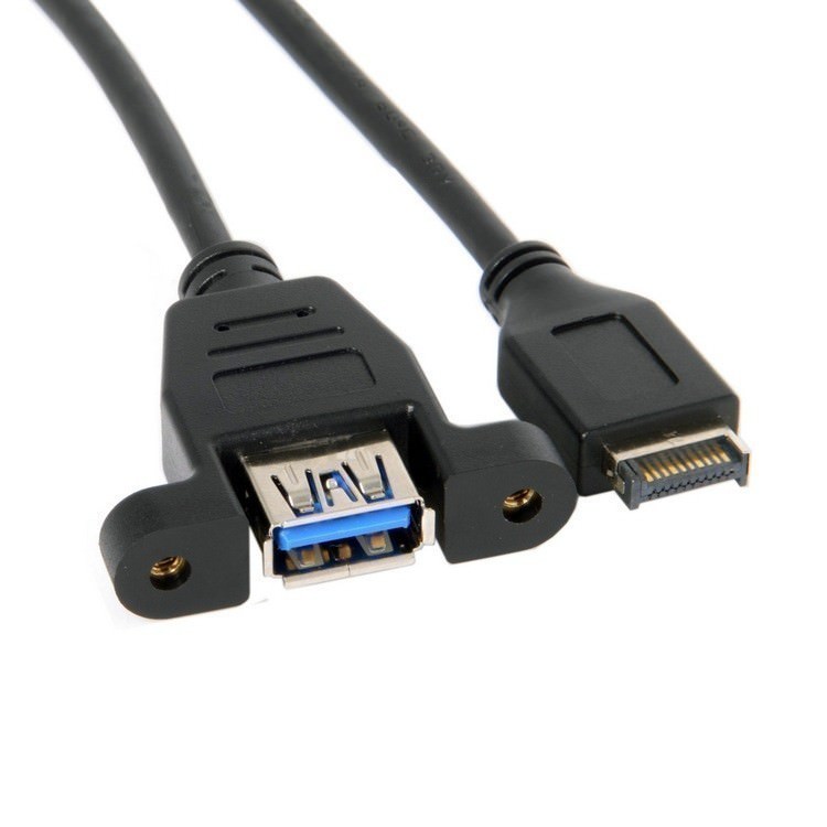 Ferie Prime Næste USB 3.1 Type E Gen2 Front Panel Header to USB 3.0 Type A Mount Cable -  MODDIY