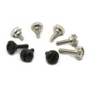 M3 x 6 Black Motherboard Screws Bracket Style 4 Pack