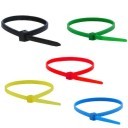 5 Colors 100mm Tie Wraps (100 Pack)