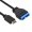 USB 3.1 Type E Gen2 Front Panel Header to USB 3.0 20 Pin Adapter Cable