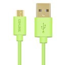 Premium Micro USB Fast Charge Cable with Gold Plated Connector (Green)