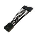 10 Pin USB AC97 HD Audio Internal Header to Dual 5 Pin Y Cable 5cm