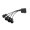 Single Braid Molex 4-Pin to 4x 3-Pin Fan Cable (15cm) - Black