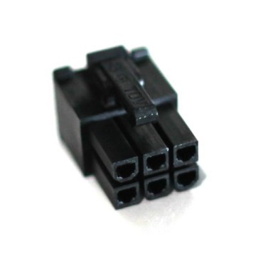 Corsair HX Series PSU 6-Pin (Peripheral & SATA) Modular Connector w/ Pins - Black