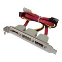SATA to eSATA PCI Bracket with IDE Power