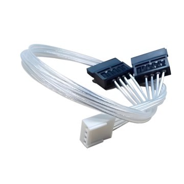 ITX Mini PC ATX 2510 2.54mm Pitch 4 Pin to 2 x SATA Power Cable 20cm