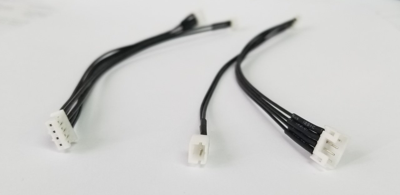 GPU VGA 4 Pin Mini Fan to Mini 4 Pin and Mini 2 Pin Fan Cable Splitter