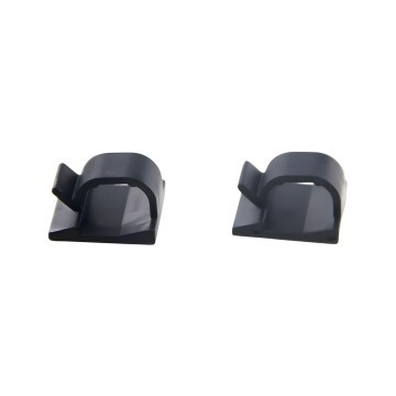 Black Cord Clips 19mm