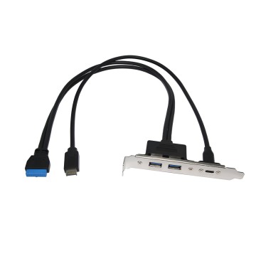 USB 3.2 20Gbps 19 Pin to USB Type C Type E Back Panel Bracket Cable