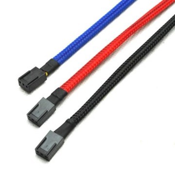 Custom Length 3-Pin Fan Sleeved Extension Cable