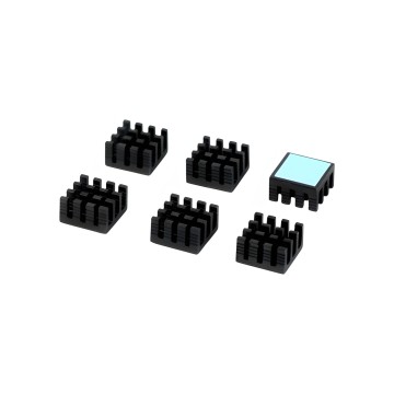 Thermally Conductive Adhesive Tape Black Heat Sink 14x14x8mm