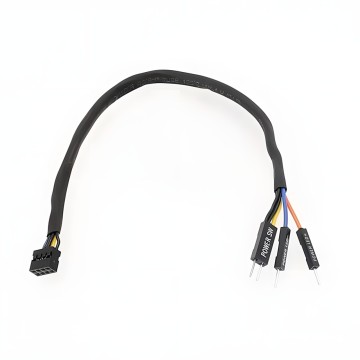 Mini 8 Pin Female to Power Switch LED Adapter Cable for Dell