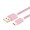 Premium Gold Plated Micro USB Fast Charge Cotton Sleeved Cable Pink