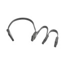 Premium Ribbon Wire 5 Pin SATA to 3x 4 Pin Molex Adapter Cable Black