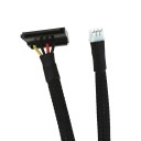 Mini PC Mini 3 Pin to SATA Power Sleeved Cable 50cm