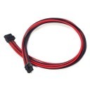 Seasonic X Series Modular Power Supply PSU 12-Pin to ATX 8-Pin Single Sleeved Cables (Red/Black)