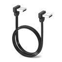 Ultra Soft USB 2.0 Type A to A Silicone Ribbon Cable Dual Up Angle