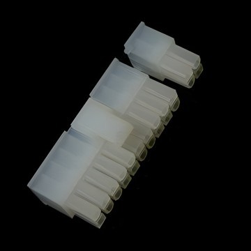 24 Motherboard Power Female Connector with Pins Transparent White