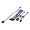 Premium Single Sleeved Modular Cable Set Purple White for Silverstone