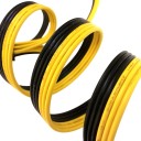 6 Conductor Flat Ribbon Cable Wire 18AWG Black Yellow