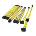 SilverStone 600W SFX Premium Single Sleeved Modular Cable (Yellow/Grey)