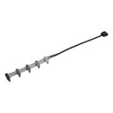 Single Braid Sleeved SATA Power Cable 40CM 1x Molex to 5x SATA